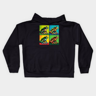 Arrow Frog Pop Art - Cool Frog Kids Hoodie